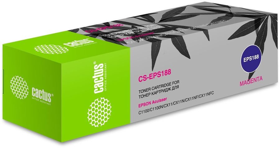 Картридж Cactus CS-EPS188 для Epson AcuLaser C1100/C1100N magenta, 4000стр.