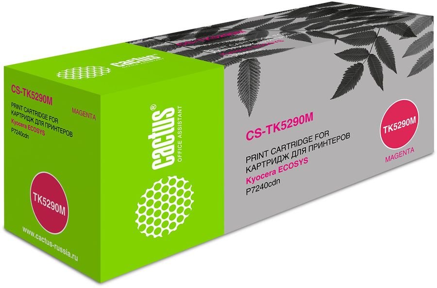 Тонер Картридж Cactus CS-TK5290M пурпурный (13000стр.) для Kyocera ECOSYS P7240cdn