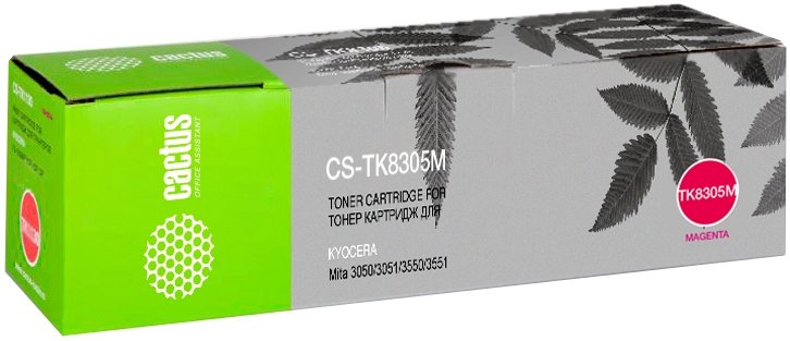 Тонер Картридж Cactus CS-TK8305M пурпурный для Kyocera Mita 3050/3051/3550/3551 (15000стр.)