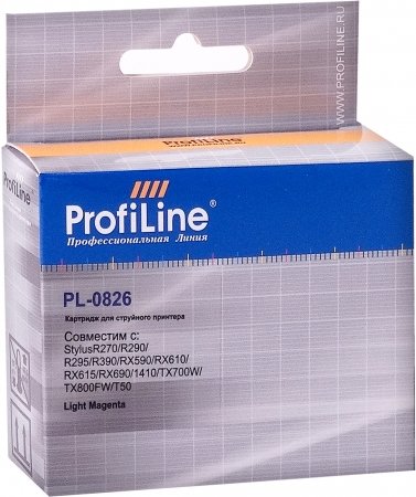 Картридж Profiline PL-T0826N для Epson Stylus Photo R270, R290, R390, RX590. RX610, RX615, RX690 светло-пурпурный