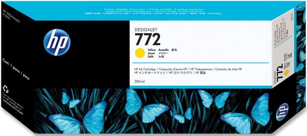 Картридж струйный HP CN630A желтый для HP DJ Z5200 (300мл)