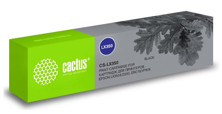 Картридж Cactus CS-LX350 матричный черный для Epson LX350/LQ350/ERC19/VP80K