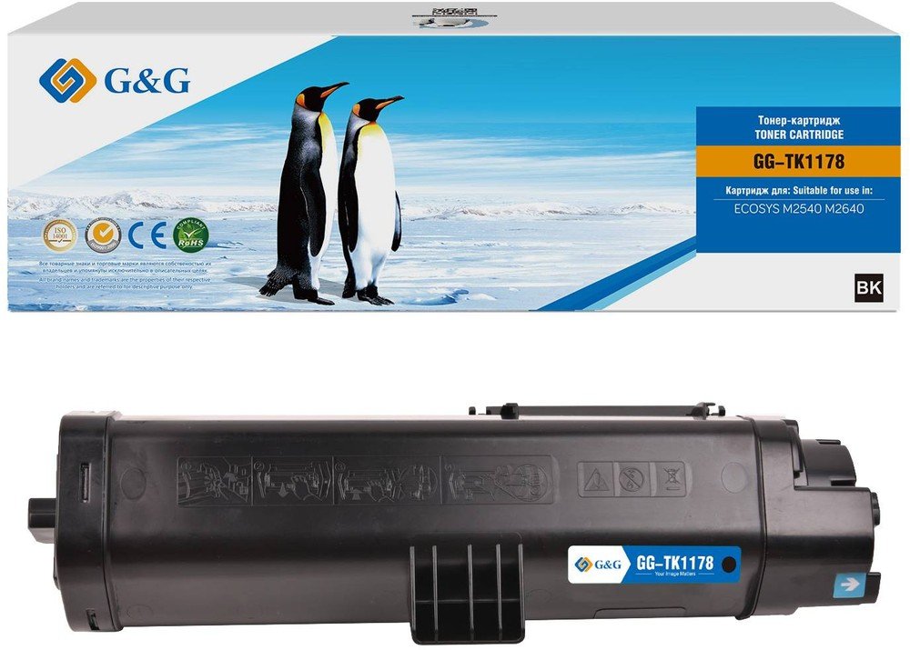 Картридж лазерный G&G GG-TK1178 черный 7200стр для Kyocera Ecosys M2040DN/M2540DN/M2640IDW