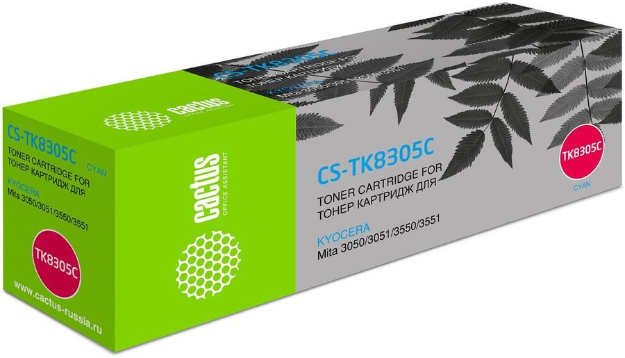 Тонер Картридж Cactus CS-TK8305 черный для Kyocera Mita 3050/3051/3550/3551 (25000стр.)