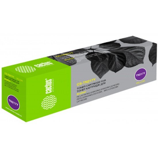 Картридж лазерный Cactus CS-TN217Y желтый (2300стр.) для Brother HL3230/DCP3550/MFC3770