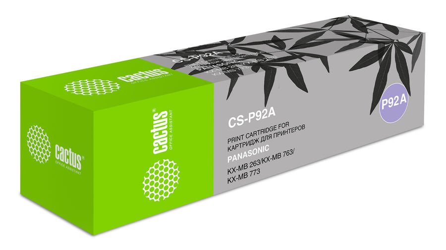 Тонер Картридж Cactus CS-P92A черный для Panasonic KX-MB263/KX-MB763/KX-MB773 (2000стр.)