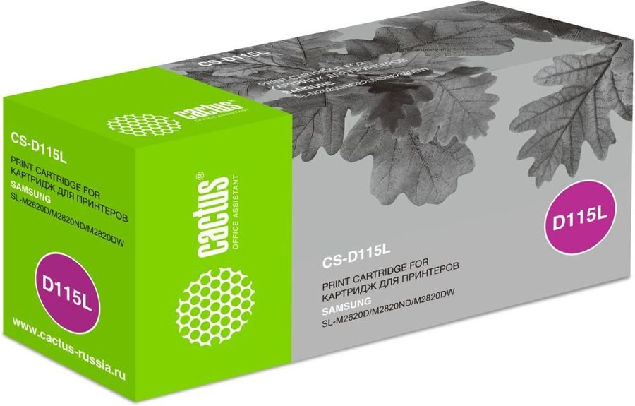 Тонер Картридж Cactus CS-D115L черный SL-M2620D/M2820ND/M2820DW (3000стр.)