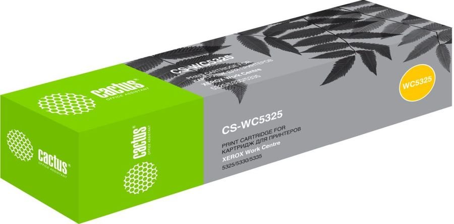 Тонер Картридж Cactus CS-WC5325 006R01160 черный для Xerox WorkCentre 5325/5330/5335 (30000стр.)