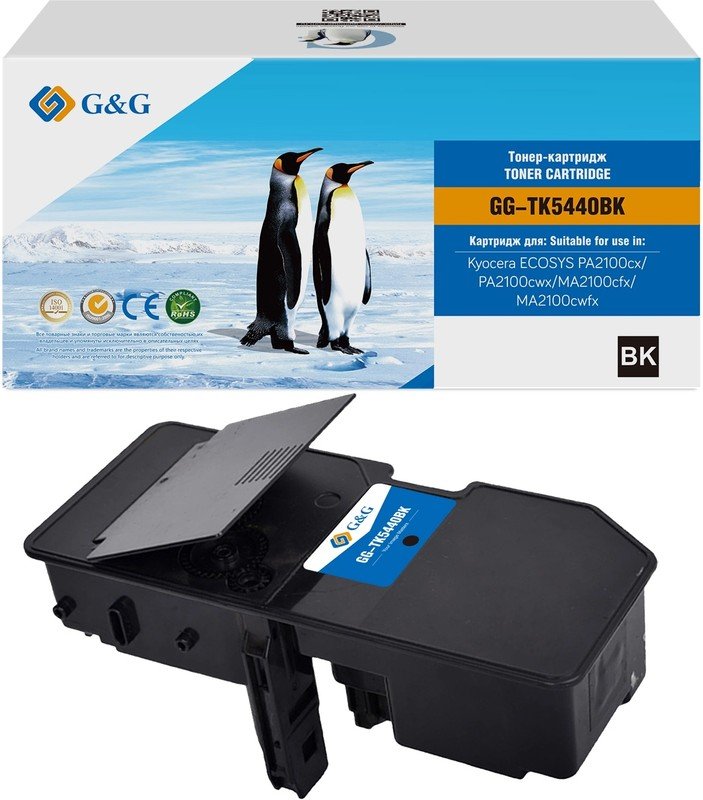 Картридж лазерный G&G GG-TK5440BK TK-5440K черный 2800стр для Kyocera ECOSYS PA2100cx/PA2100cwx/MA2100cfx/MA2100cwfx