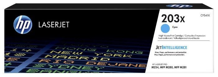 Картридж лазерный HP 203X CF541X голубой (2500стр.) для HP M254/280/281