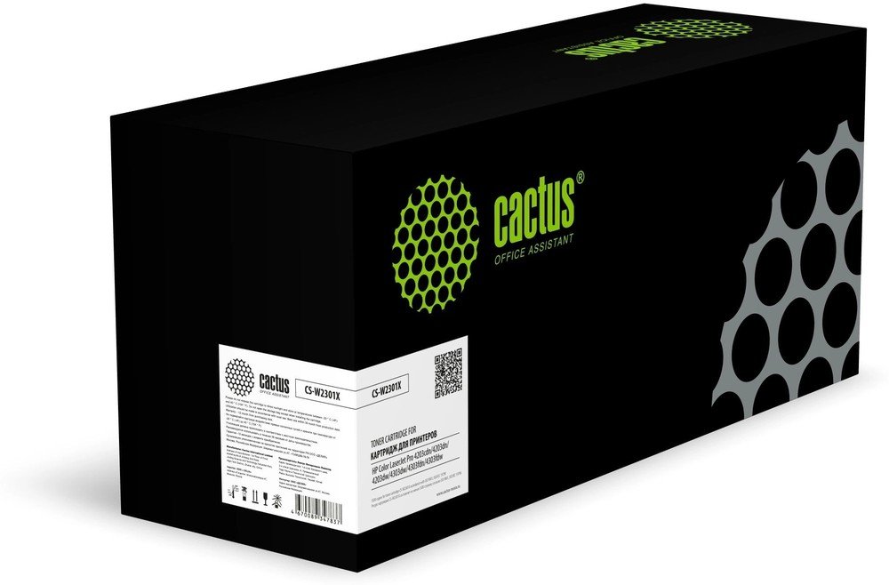 Картридж лазерный Cactus CS-W2301X W2301X голубой 5500стр для HP CLJ Pro 4203cdn/4203dn/4203dw/4303dw/4303fdn/4303fdw
