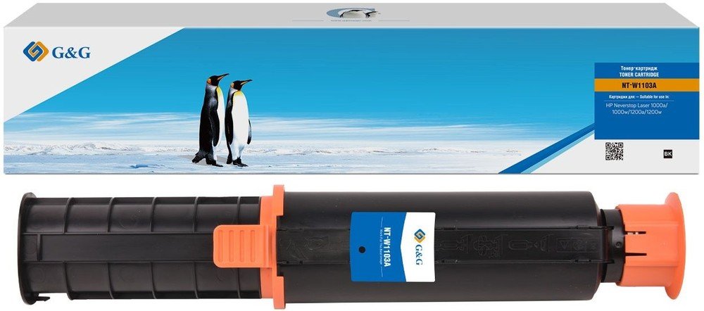 Картридж лазерный G&G GG-W1103A черный 2500стр для HP Neverstop Laser 1000/1200