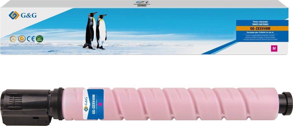 Картридж лазерный G&G GG-CEXV49M C-EXV49 M пурпурный 19000стр для Canon imageRUNNER ADVANCE C3020/C3320/C3320F/C3320L/C3325