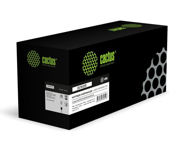 Картридж лазерный Cactus CS-TK1270-MPS TK-1270 черный 12000стр для Kyocera MA4000x/MA4000fx/MA4000wifx