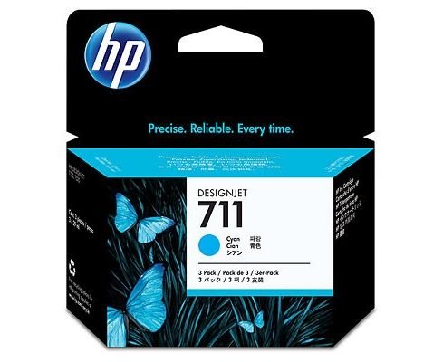 Картридж струйный HP 711 CZ134A голубой x3упак. (29мл) для HP DJ T120/T520