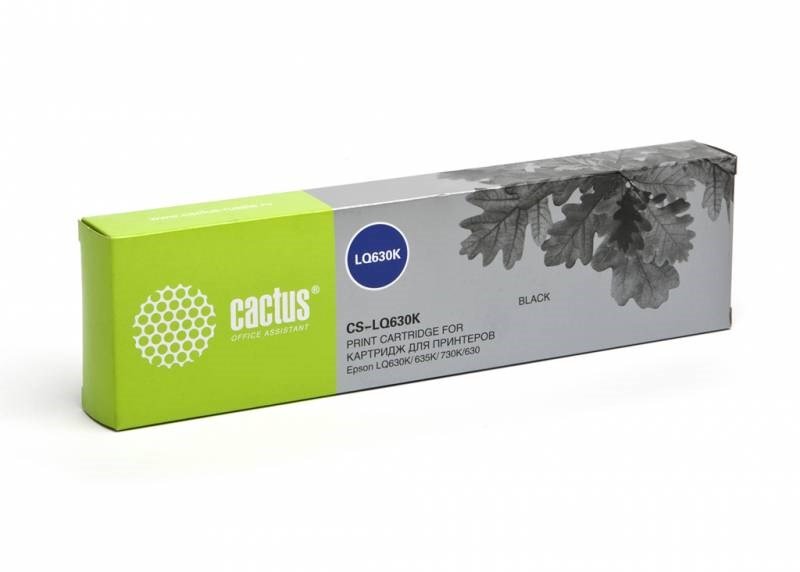 Картридж Cactus CS-LQ630 матричный черный для Epson LQ-630K/635K/730K