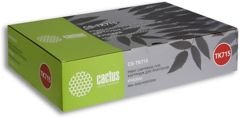 Картридж лазерный Cactus CS-TK715 черный 34000стр для Kyocera Mita KM 3050/4050/5050