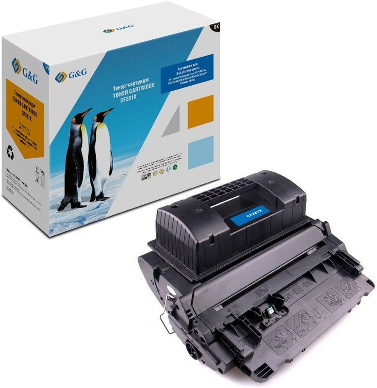 Картридж лазерный G&G GG-CF281X черный 25000стр для HP LJ Ent M630/M605dn/M606dn/M605x