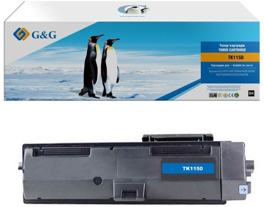 Картридж лазерный G&G GG-TK1150 черный 3000стр для Kyocera Ecosys M2135DN/M2635DN/M2735DW P2235D