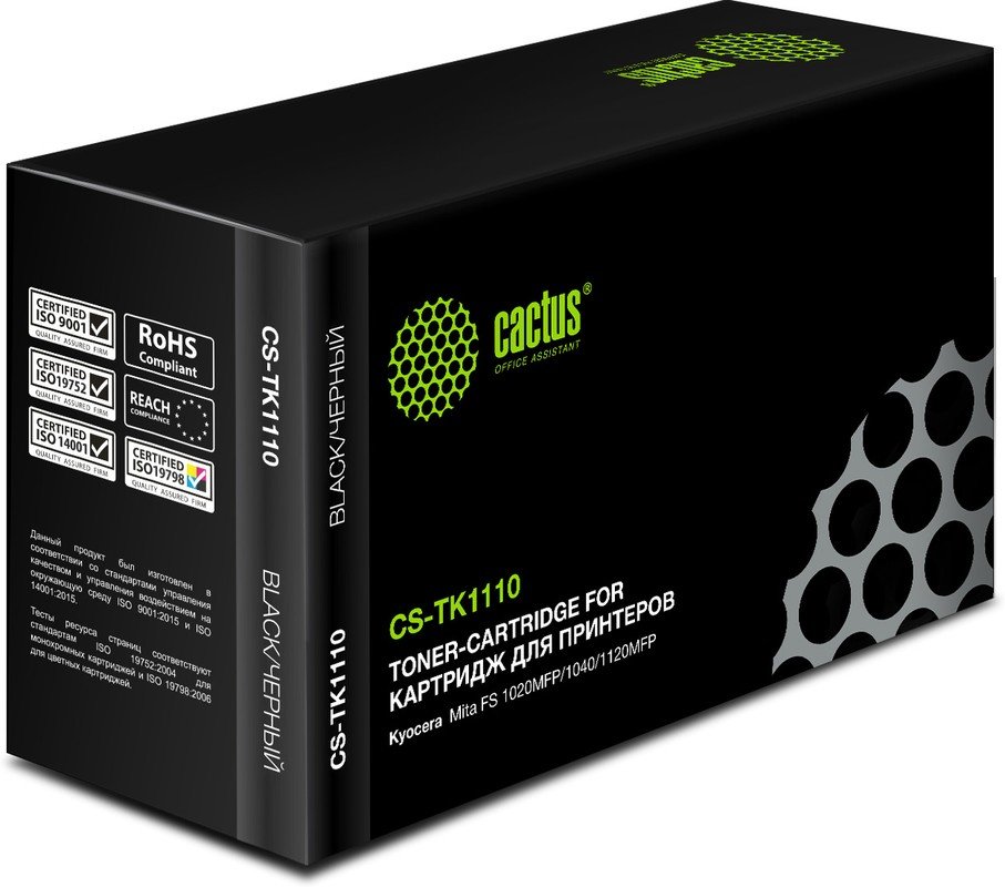 Картридж лазерный Cactus CS-TK1110 черный, 2500 страниц, совместимый для Kyocera FS-1040/1020MFP/1120MFP