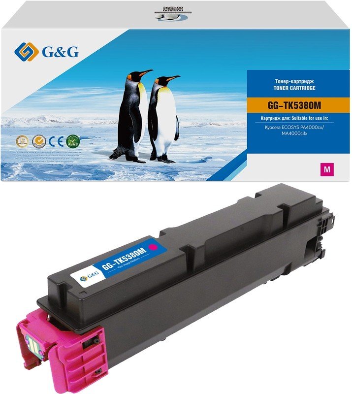 Картридж лазерный G&G GG-TK5380M пурпурный 10000стр для Kyocera Ecosys PA4000cx/MA4000cifx