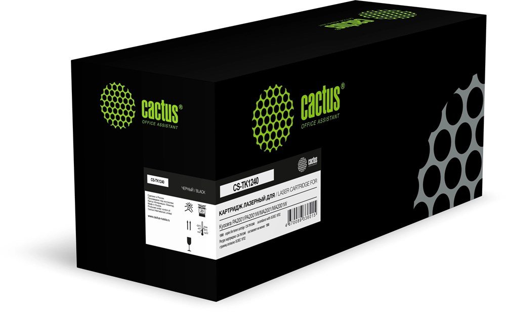 Картридж лазерный Cactus CS-TK1240 TK-1240 черный (1500стр) для Kyocera PA2001/PA2001W/MA2001/MA2001W