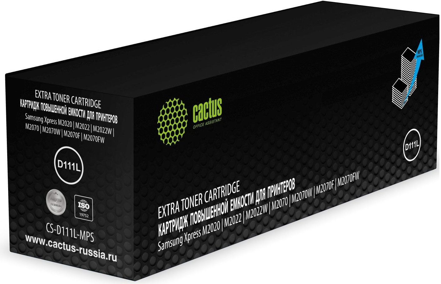 Картридж лазерный Cactus CS-D111L-MPS черный (3000стр) для Samsung Xpress M2022, M2020, M2021, M2020W, M2070, M2070FW, M2071 , M2071FH, M2021W, M2022