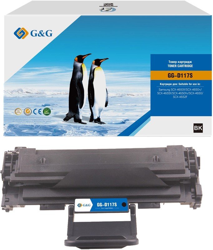 Картридж лазерный G&G GG-D117S (MLT-D117S) черный (2500стр.) для Samsung SCX-4650f/SCX-4650n/SCX-4655f/SCX-4650fn/SCX-4650/SCX-4652F