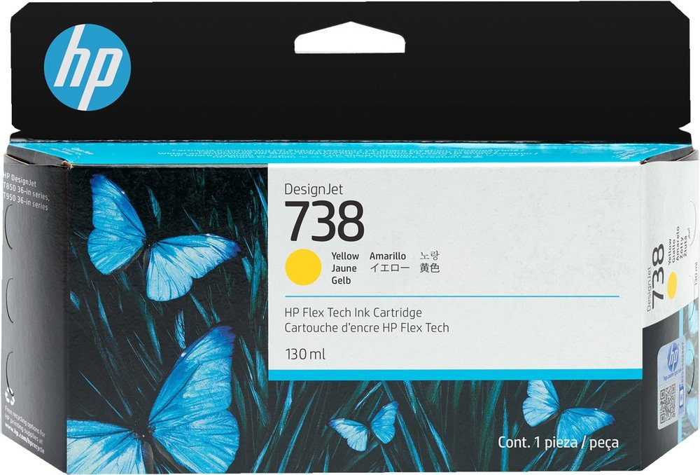 Картридж HP 498N7A 738 130-ml Yellow DesignJet Ink Cartridge