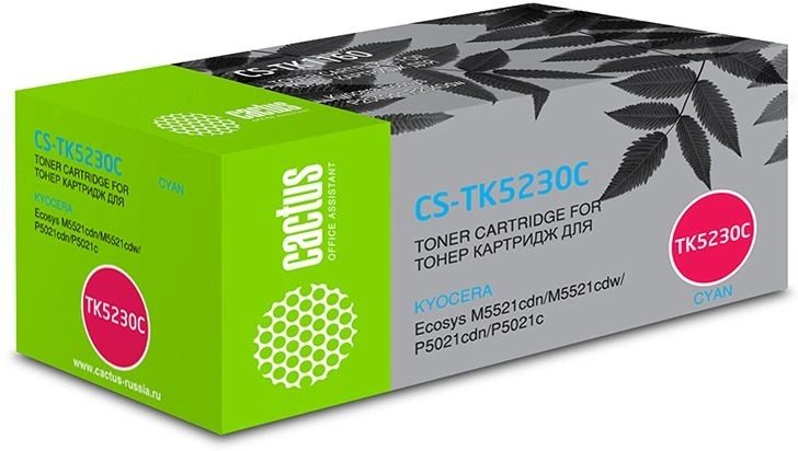 Картридж лазерный Cactus CS-TK5230C-MPS голубой 4400стр для Kyocera Ecosys M5521cdn/M5521cdw/P5021cdn/P5021cdw