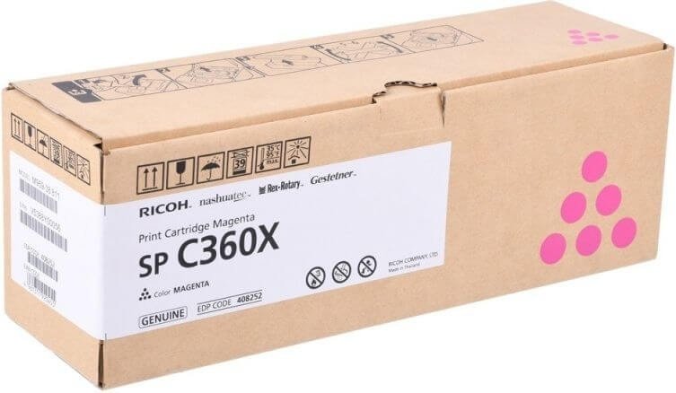 Картридж лазерный Ricoh SP C360X 408252 пурпурный 9000стр для Ricoh SP C361SFNw