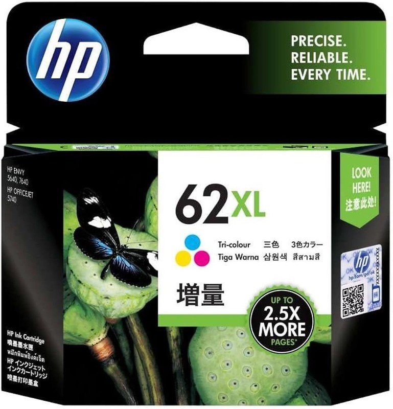 Картридж струйный HP 62XL C2P07AE многоцветный (415стр) для HP OJ 200