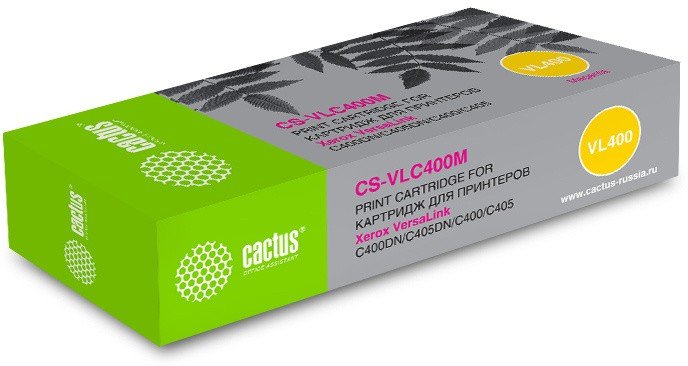 Картридж лазерный Cactus CS-VLC400MRU 106R03535 пурпурный (8000стр) для Xerox VersaLink C400DN/C405DN/C400/405/C400N/C405N/