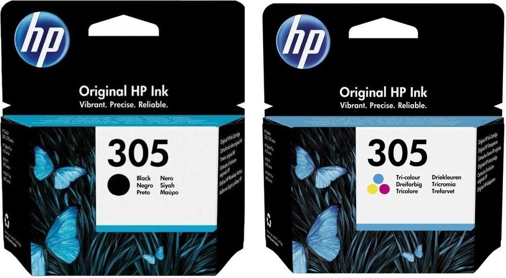 Картридж струйный HP 305 (3YM60AE+3YM61AE) 6ZD17AE черный/трехцветный (120стр) (2мл) для HP DJ 2300/2700/2730/4100/4134