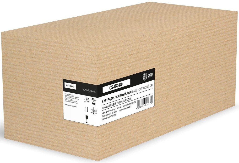 Картридж лазерный Cactus CS-TK3440 TK-3440 черный (40000стр) для Kyocera ECOSYS PA6000x/MA6000ifx