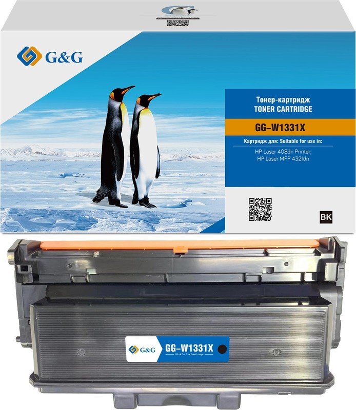 Картридж лазерный G&G GG-W1331X W1331X черный (15000стр) для HP Laser 408dn/MFP 432fdn
