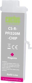 Картридж перезаправляемый струйный Cactus CS-R-PFI321M-Chip PFI-321 пурпурный 260мл для Canon imageProGraf TM-200/200MFP/205/300/300MFP/305/250/255