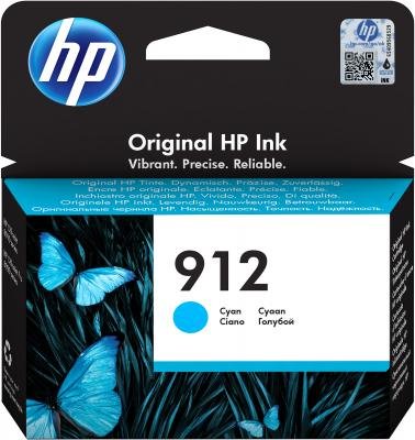 Картридж струйный HP 912 3YL77AE голубой (315стр.) для HP OfficeJet 801x/802x