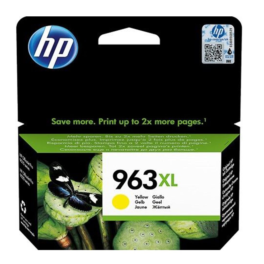 Картридж струйный HP 963 3JA29AE желтый (1600стр.) для HP OfficeJet Pro 901x/902x/HP