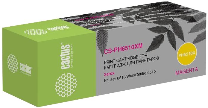 Тонер Картридж Cactus 106R03694 CS-PH6510XM пурпурный (4300стр.) для Xerox Phaser 6510/WC6515