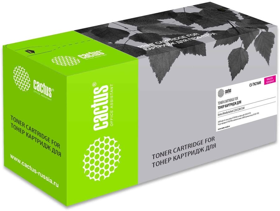 Картридж лазерный Cactus CS-TN216M пурпурный (26000стр.) для Konica Minolta bizhub C220/C280/C360