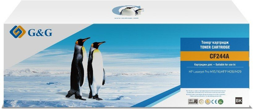 Картридж лазерный G&G GG-CF244A черный 1000стр для HP LaserJet Pro M15/16 MFP M28/M29
