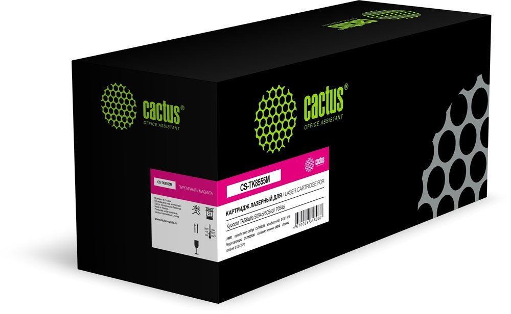 Картридж лазерный Cactus CS-TK8555M TK-8555M пурпурный 24000стр для Kyocera TASKalfa 5054ci/ 6054ci/7054ci