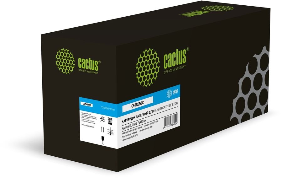 Картридж лазерный Cactus CS-TK5390С голубой 13000стр для Kyocera Ecosys PA4500cx с чипом