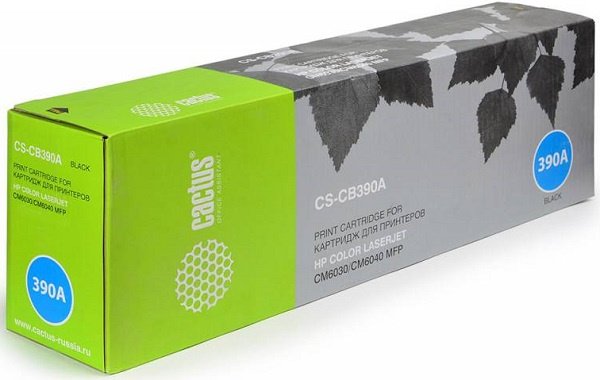 Картридж лазерный Cactus CS-CB390A CB390A черный 19500стр для HP CLJ CM6030/CM6040