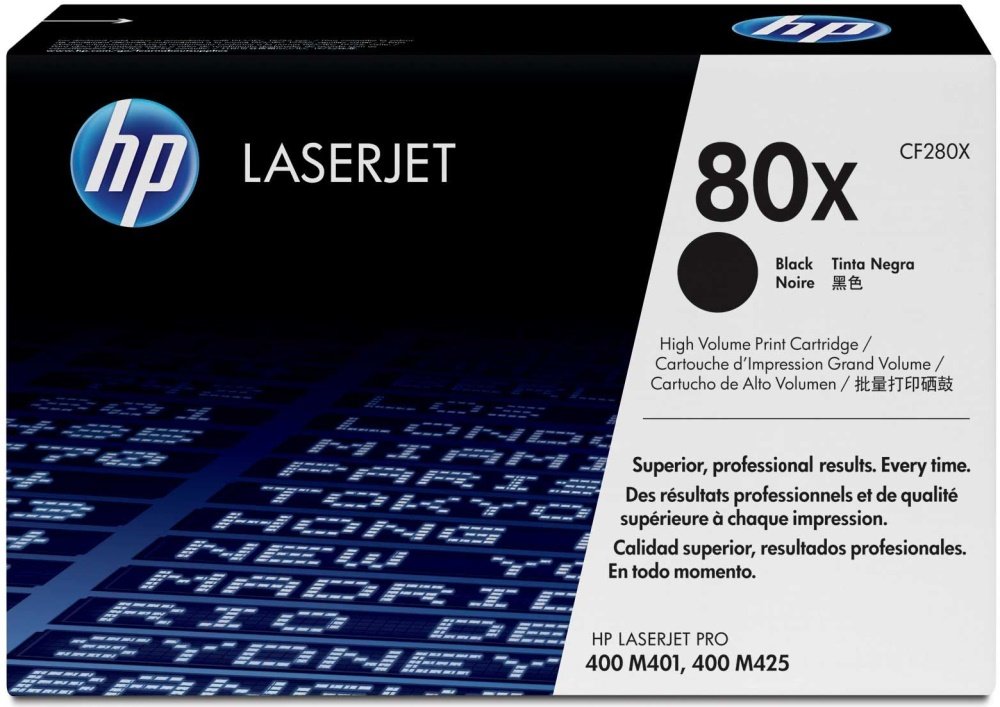 Картридж лазерный HP 80X CF280X черный (6900стр.) для HP LJ Pro M401/M425