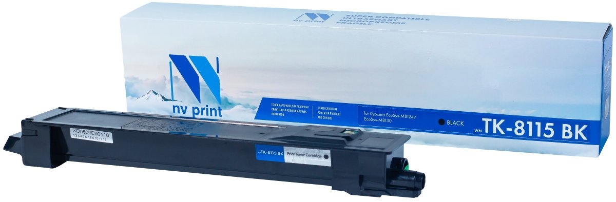 Картридж совместимый NVPrint NV-TK8115Bk NV-TK-8115 Black для Kyocera EcoSys-M8124/EcoSys-M8130 (12000k)