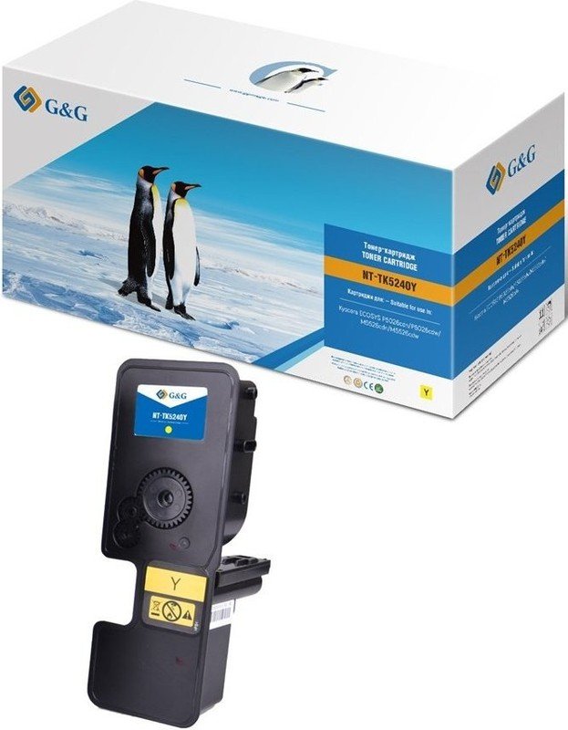 Картридж лазерный G&G GG-TK5240Y желтый 3000стр для Kyocera Ecosys P5026cdn/P5026cdw Ecosys M5526cdn/M5526cdw