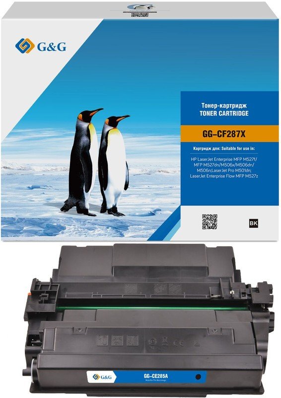 Картридж лазерный G&G GG-CF287X черный 18000стр для HP LJ M501/M506dn/M506n/M506x/n/dn MFP M527z/f/dn