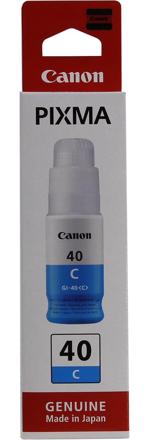 Картридж струйный Canon GI-40 C 3400C001 голубой (70мл) для Canon Pixma G5040/G6040